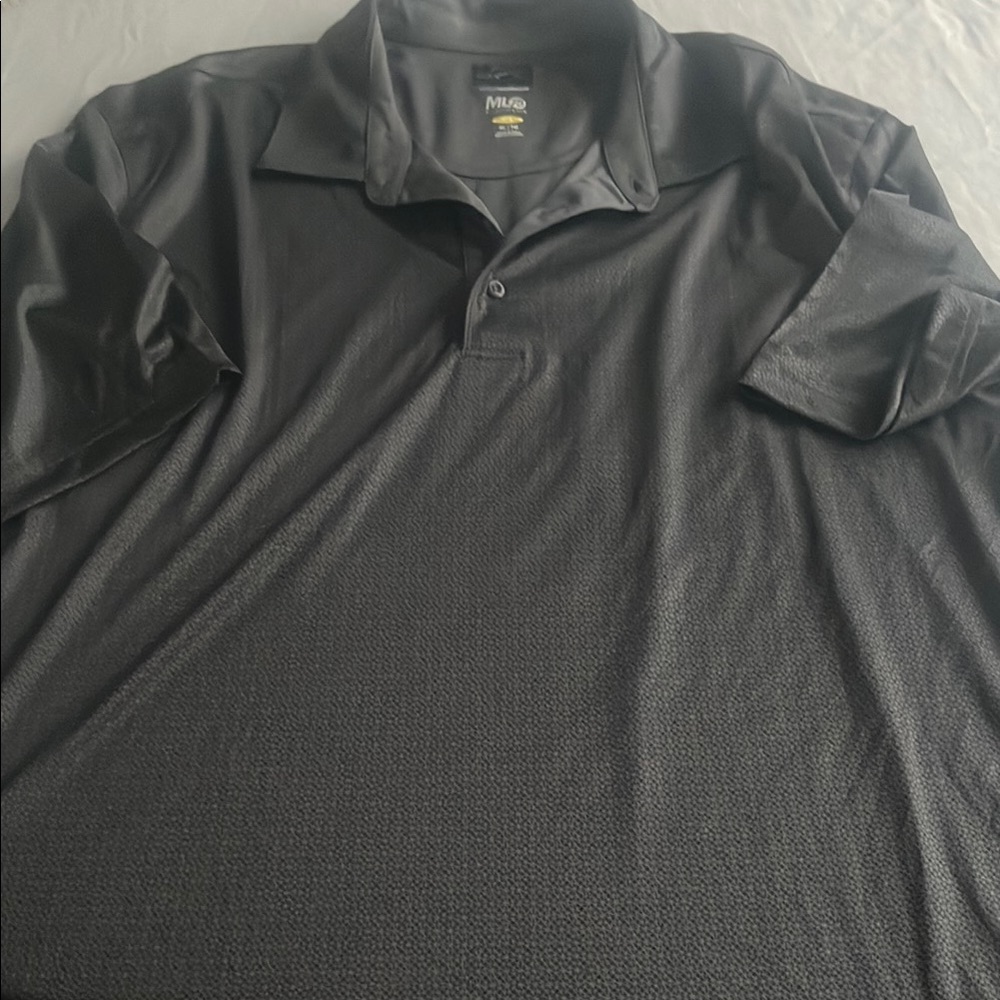 Greg Norman Collection Black Polo Performance Shirt NWOT